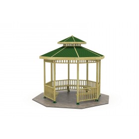 01 K Wooden Octagonal Gazebo